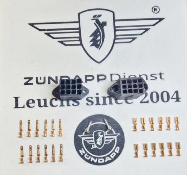 Kabelbaum 28 teilige Steckverbindung Cockpit – verbesserte Ausführung – Zündapp Typ 517 529 530 rundes Cockpit KS 50 GTS 50